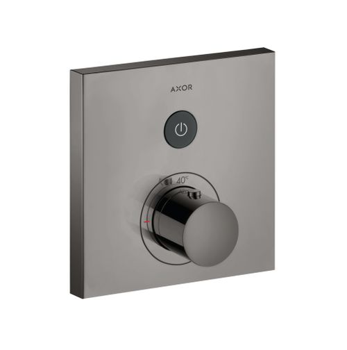 AXOR-HG-AXOR-ShowerSelect-Thermostat-Unterputz-eckig-fuer-1-Verbraucher-Polished-Black-Chrome-36714330 gallery number 1